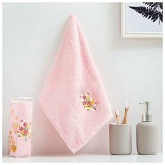 Полотенце махровое "Букет" 30х60 см, 100% хлопок, 340 гр/м2 5373442 Этель