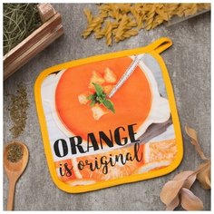 Прихватка "ORANGE" 19х19см,100% х/л, ватин 250г/м2 4122607 Этель