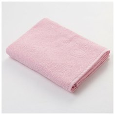 Полотенце махровое Экономь и Я 100х150 см, цв. розовый, 100% хлопок 3675144
