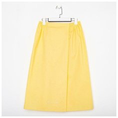 Полотенце для бани "Spa day" жёлтый, жен. парео,75х150±4 см, 100% хл.,ваф.полотно,160 гр/м2 6941489 Этель