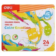 Карандаши цветные "Color Emotion", 24 цвета Deli