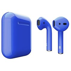 Беспроводные наушники Apple AirPods 2 Color (без беспроводной зарядки чехла), синий глянец