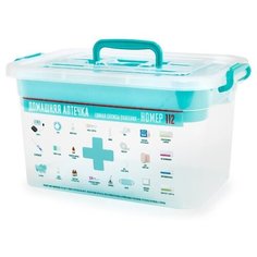 Контейнер для аптечки "домашний доктор" с вкладышем 6.5 л. Полимербыт