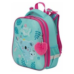 Ранец BRAUBERG PREMIUM, 2 отделения, с брелком, "Koala", 38х29х16 см, 229902