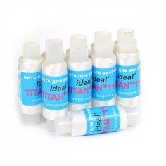 Нить для бисера IDEAL Titan-100 100м цв.белый наб.10шт, 1 шт.