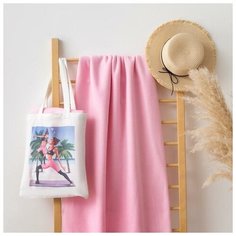 Набор LoveLife "Yoga mom": сумка-шопер 33*39 см + флисовый плед 150*130 см 5523795