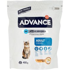 Сухой корм для кошек Advance с курицей, с рисом 400 г