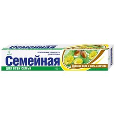 Зубная паста Весна Семейная Дубовая кора и мать-и-мачеха, 100 г