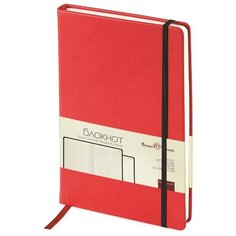 Блокнот Bruno Visconti А5, 100 листов, Megapolis Velvet, красный