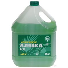 Антифриз Аляsка Antifreeze -40°C G11 Зеленый 10 кг Alyaska