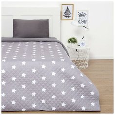 Покрывало Этель Little star, 145 х 200 см, серый