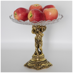 Фруктовница-конфетница Путти с кувшином-5 Бронза Bogacho