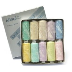 Набор бытовых ниток IDEAL 40/2 366м 100% п/э, MIX PE, ассорти 2 уп.10шт, 1 шт.