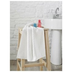 Полотенце хлопковое жаккардовое KARNA DAMA белое 90х180