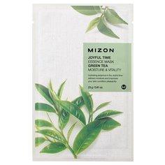 Mizon Joyful Time Essence Mask Green Tea тканевая маска с экстрактом зеленого чая, 23 г