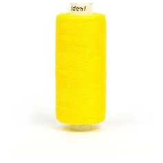 Нитки бытовые IDEAL 40/2 366м 100% п/э, цв.136 желтый, 10 шт.