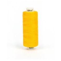 Нитки бытовые IDEAL 40/2 366м 100% п/э, цв.138 желтый, 10 шт.