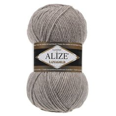 Пряжа Alize Lanagold (Ланаголд) 207 светло-коричневый 49% шерсть, 51% акрил 100г 240м 5шт