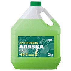 Антифриз Аляsка Antifreeze -40°C G11 Зеленый 5 кг Alyaska