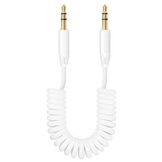 Кабель Deppa AUX витой (72155/6), белый, 1.2 м