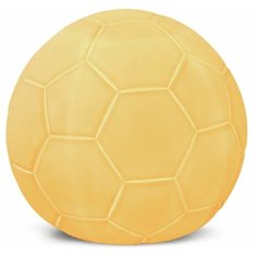 Декоративный светодиодный керамический светильник Apeyron Футбольный мяч 18-106. Компактная настольная лампа для украшения интерьера детской или спальни безопасная для глаз. LED ночник-светильник с цоколем Е14 / 25Вт / IP20 / 220В / d-21 см Vilart