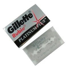 Лезвия для Т-образного станка Gillette Rubie Platinum Plus, 5 шт.