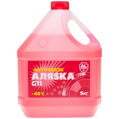 Антифриз Аляsка Antifreeze -40°C G11 Красный 5 кг Alyaska