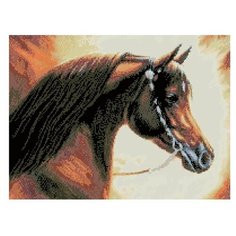 Картины мозаикой Molly GZ009 Гнедая (30 Цветов) 40х50 см