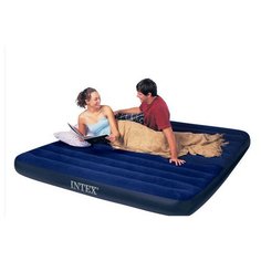 Надувная кровать "Classic Downy Airbed Dura-Beam", 183x203x25 см Intex