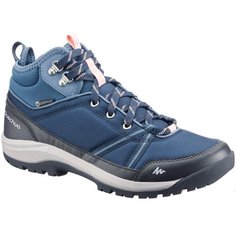 Ботинки водонепроницаемые для походов на природе женские NH150 Mid WP, размер: 39, цвет: Темно-Синий/Балтийский Зелёный QUECHUA Х Декатлон Decathlon