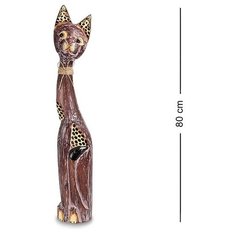 Статуэтка Кошка 80 см (албезия, о.Бали) 99-187 113-404008 Decor & Gift