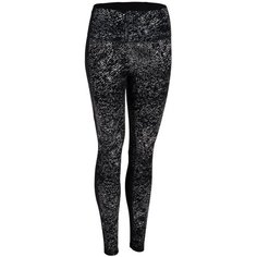 Леггинсы с высокой талией для фитнеса облегающие DOMYOS Х Decathlon Черный L / W33 L31