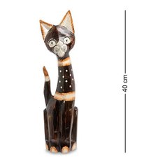 Статуэтка Кошка 40 см (албезия, о.Бали) 99-148 113-403969 Decor & Gift