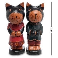 Статуэтка КОТ и Кошка фольклор, набор 2 шт 28-021 113-40939 Decor & Gift