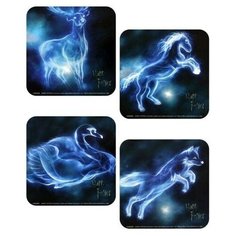 Подставки под напитки Pyramid: Гарри Поттер (Harry Potter) Патронус (Patronus) (CSP0021) 4 шт Ab Ystyle