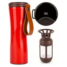 Умная термокружка Xiaomi Kiss Kiss Fish MOKA Smart Cup OLED, 430 мл., красная