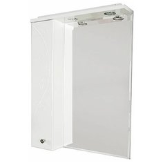 Зеркальный шкаф AQUATON Лиана 60 1A162702LL01L 600x145x850 левый, подсветка, выключатель, розетка, Акватон