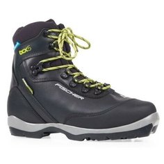 Лыжные ботинки Fischer BCX 5 waterproof S38518 NNN BC (черный/серый/салатовый) 2018-2019 46 RU