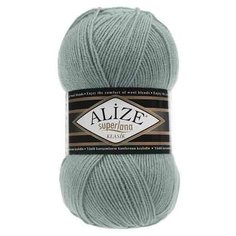 Пряжа Alize Superlana klasik (Суперлана Классик) 463 мята 25% шерсть, 75% акрил 100г 280м 5шт
