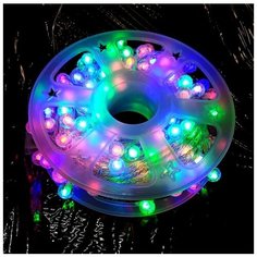 Новогодняя светодиодная гирлянда 20м Шарики с пузырьками, мультиколор Baziator