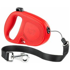 FERPLAST FLIPPYONE CORD тросовый поводок рулетка для животных 5 метров размер L красная (1 шт)