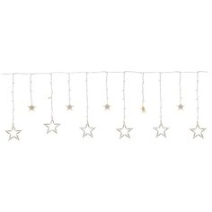 Гирлянда-занавес со звёздами DEW DROP STARS на окно, 200 х 73 см