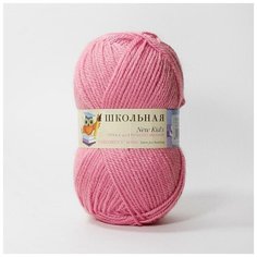 Пряжа Пехорка Школьная 11 ярко-розовый 100% акрил 50г 150м 5шт