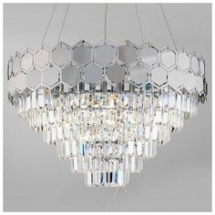 Люстры и потолочные светильники Eurosvet 10124/8 хром/прозрачный хрусталь Strotskis Smart