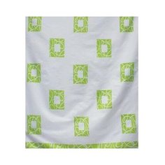 Штора для ванной комнаты 180х200см 06462-1 (зеленые квадраты на белом) SweetSun