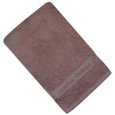 Полотенце бамбук делюкс коричневое Бамбук 70%/Хлопок 30%, 70х140, Коричневый Tana