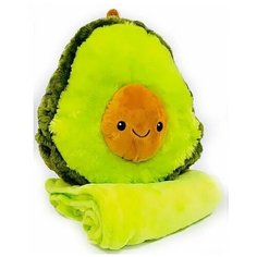 Мягкая плюшевая игрушка Авокадо 50 см с пледом внутри Yiwu Zhousima Crafts