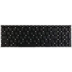 Клавиатура для ноутбука Asus X756 черная без рамки (горизонтальный Enter) I Q Zi P