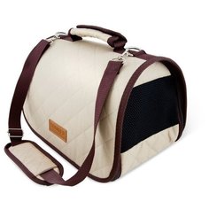 Сумка переноска saival пластик, стёжка ,цвет бежевый, размер м