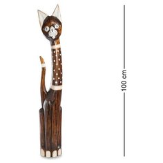 Статуэтка Кошка 100 см (албезия, о.Бали) 99-144 113-403965 Decor & Gift